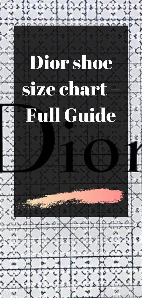 dior taille|christian Dior size chart.